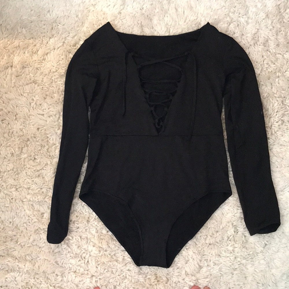 Lace up bodysuit